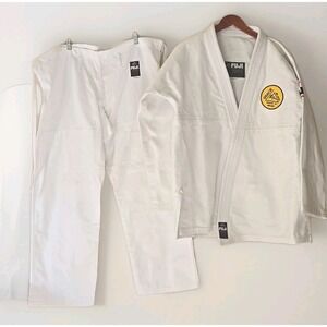 Gracie Jiu-Jitsu Fuji BJJ Gi White A3 Complete Uniform Kimono Brazil Martial Art